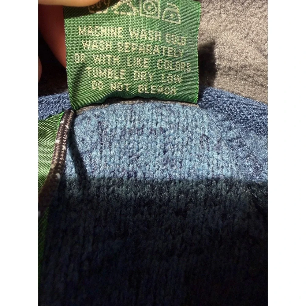 Stillwater Supply Co Mens Large Blue Heathered Quarter Zip Fleece Lined Sweater
